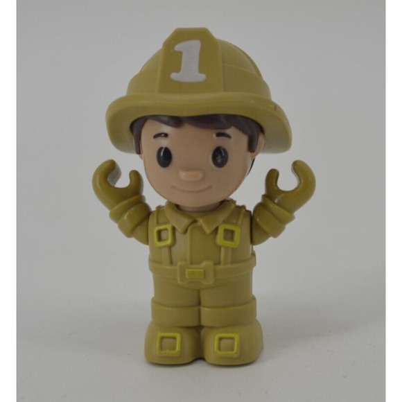 Fisher Price Little People Toddler Fireman Sam #1 Toy Figure 2.5” - Picture 1 of 6